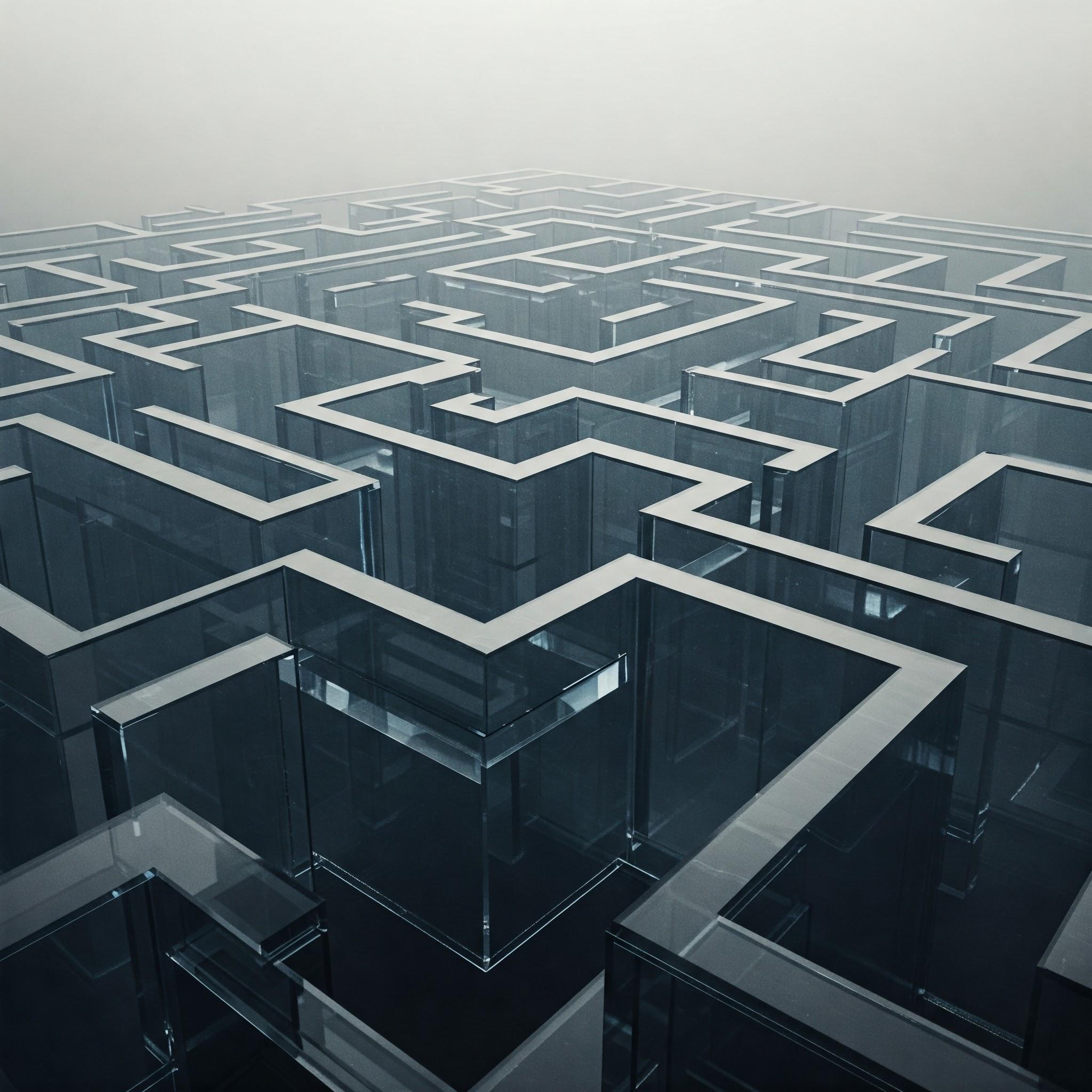 Glaslabyrinth von oben